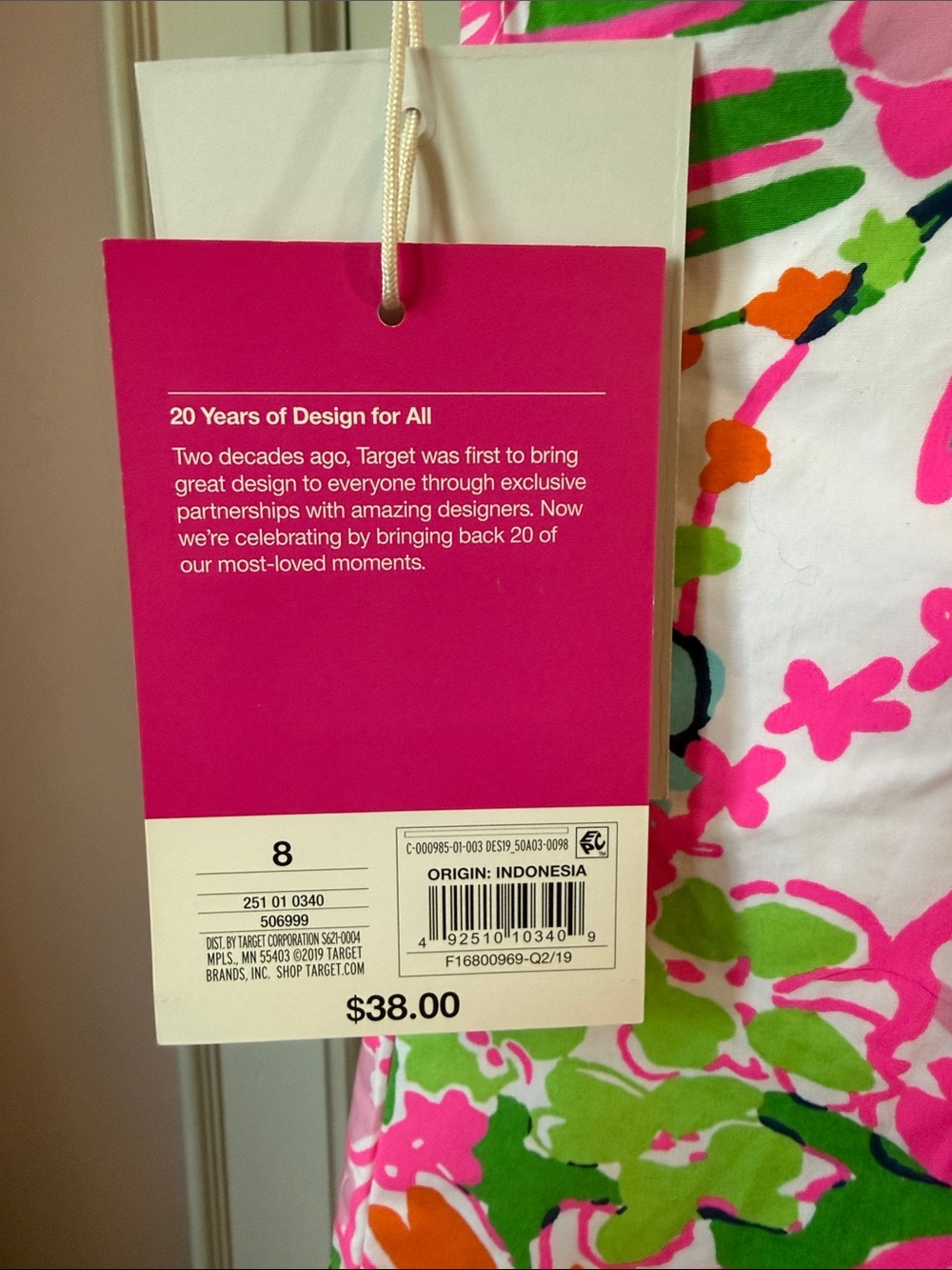 Lilly Pulitzer Floral Sundress — Pink, Aqua & Lime - Picture 2 of 6